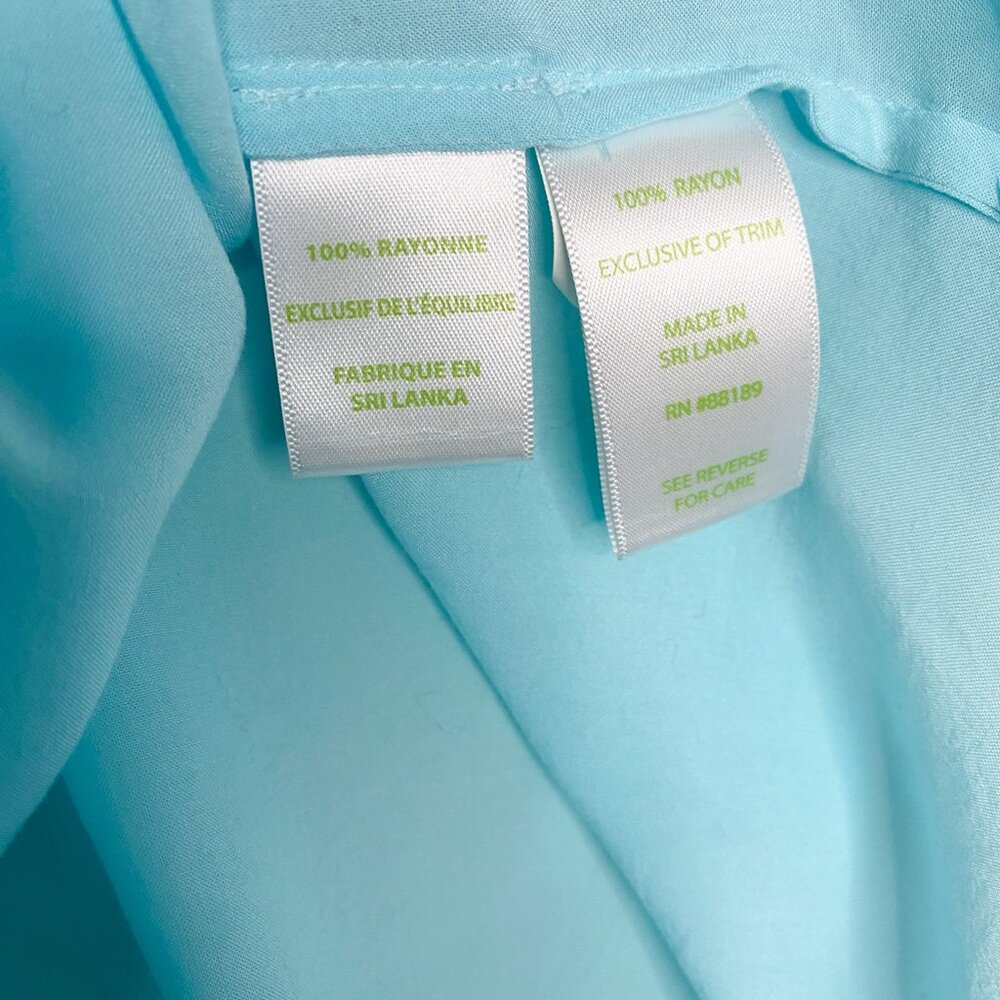 Lilly Pulitzer Stacey Sleeveless Top - Serene Blue XXS‎ - Picture 3 of 5